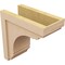 Ekena Millwork 8"W x 16"D x 16"H Classic Warren Rough Cedar Woodgrain TimberThane Corbel, Primed Tan CORUR08X16X16WARRCPR - alternate 5